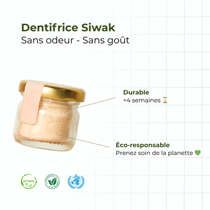 Dentifrice poudre de siwak